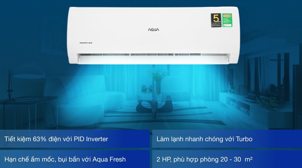 Máy lạnh Aqua 2hp inverter
