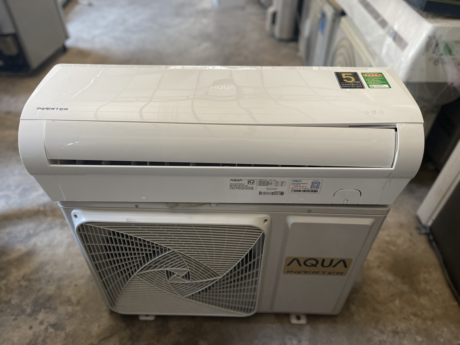 MÁY LẠNH AQUA 1HP INVERTER GAS 410